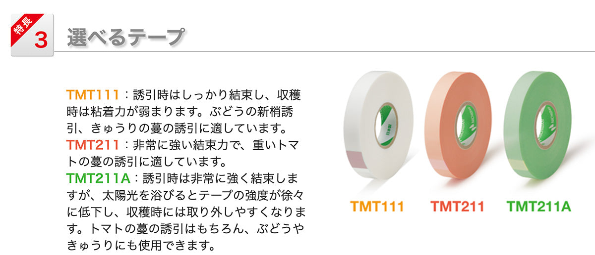 Tometatsu 植物棚架胶带 10 卷 TMT111